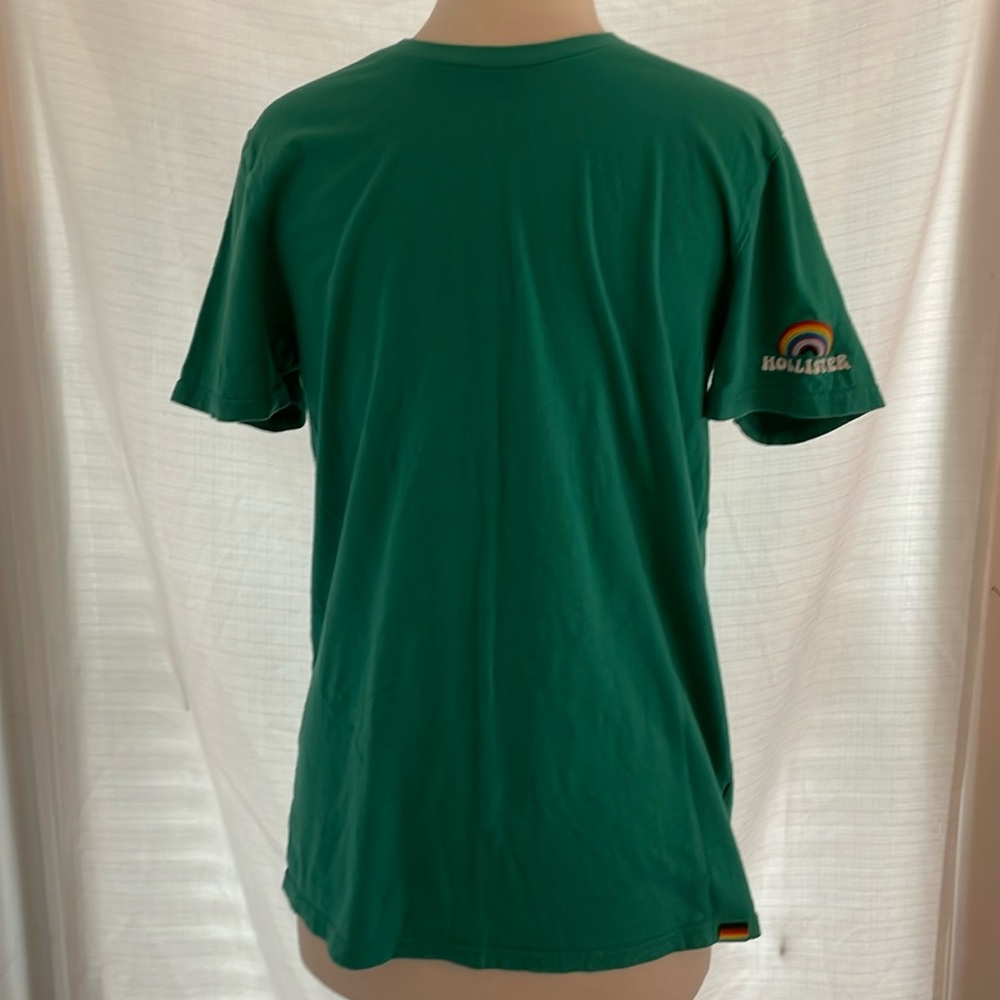 Hollister tshirt, Pride, green, sz M